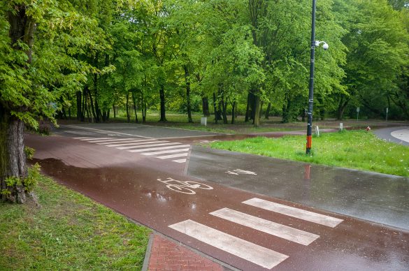 Skrzyżowanie dróg rowerowych