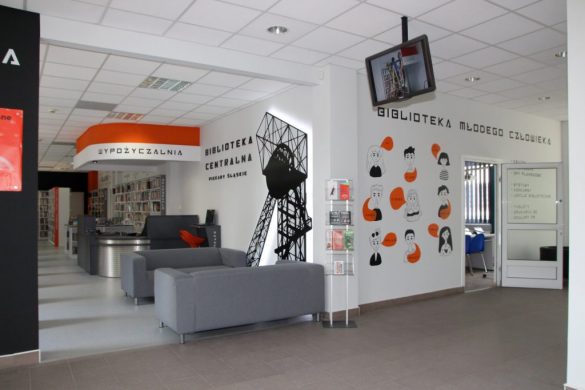 Wnętrze zmodernizowanej biblioteki