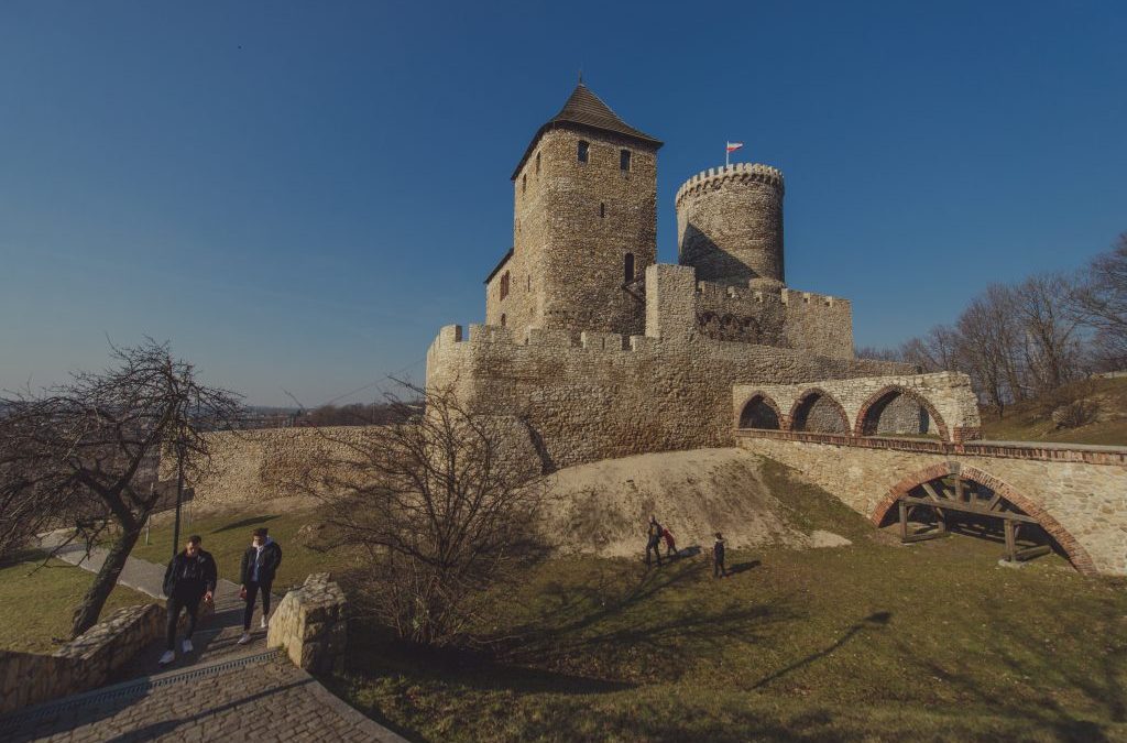 Zamek w mieście Będzin