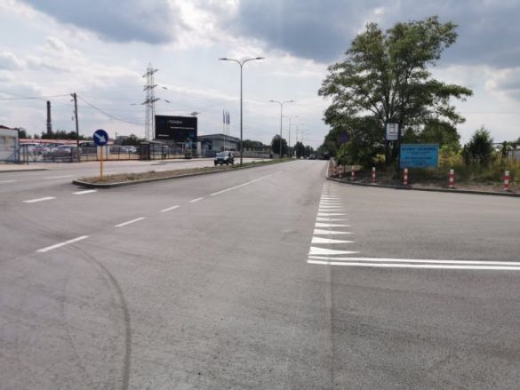 Widok wyremontowanej ulicy