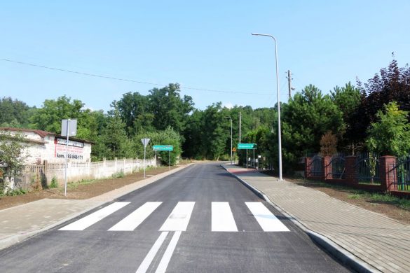 Zdjęcie przebudowanej drogi w gminie Psary