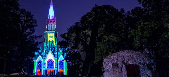 Mapping na piekarskim kościele
