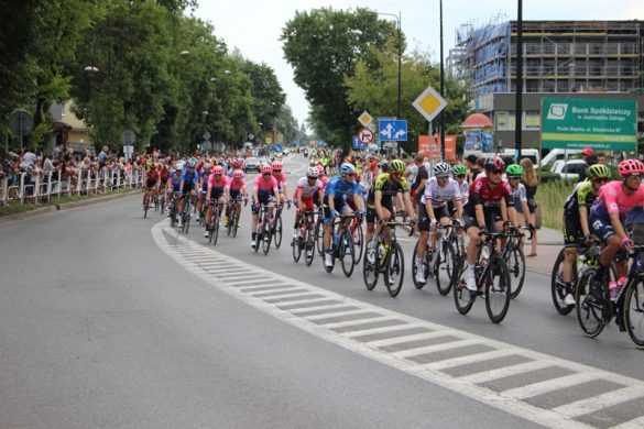 Kolarze podczas wyścigu Tur de Pologne w Rudzie Śląskiej