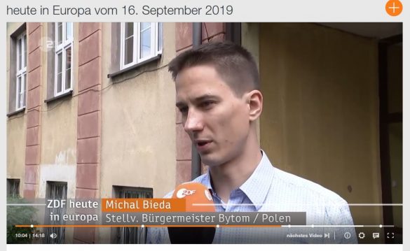Wiceprezydent Michał Bieda wypowiada się dla ZDF