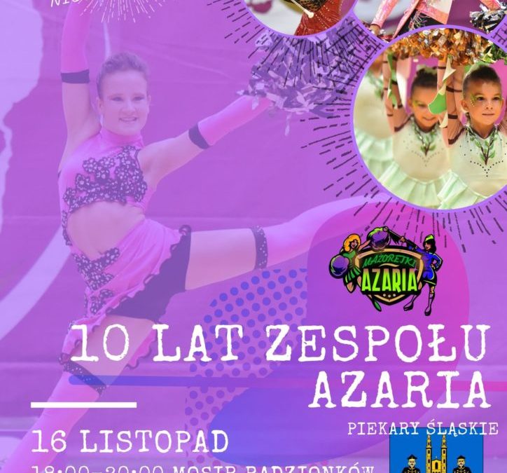 plakat promujący 10-lecie uks azaria