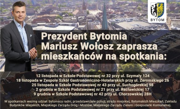 Plakat z prezydentem Bytomia