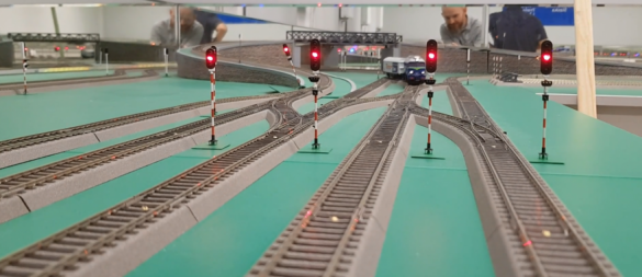 Makieta do symulacji ruchu kolejowego