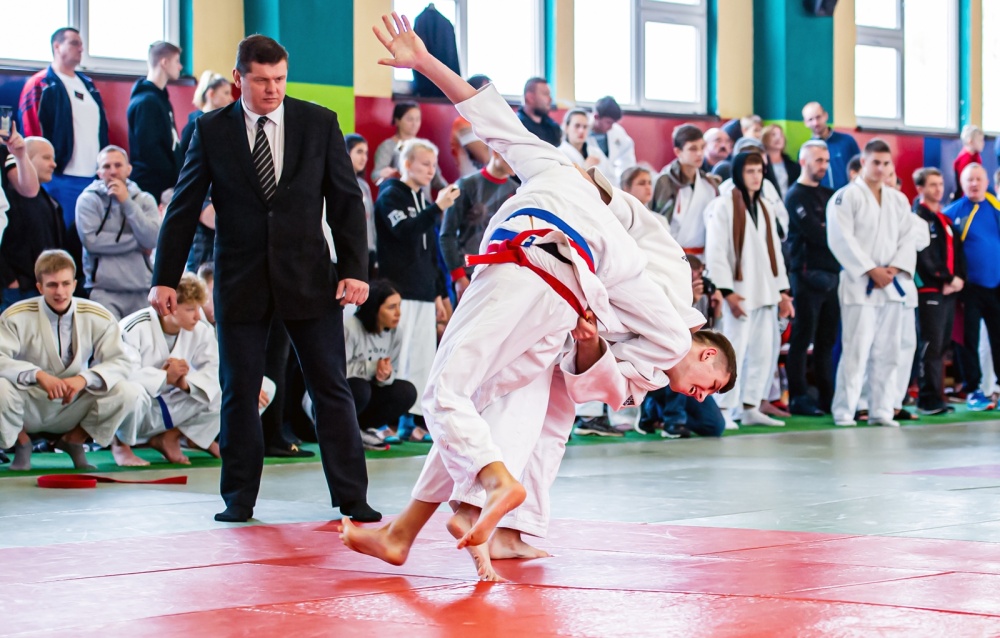 Zawodnicy judo podczas walki