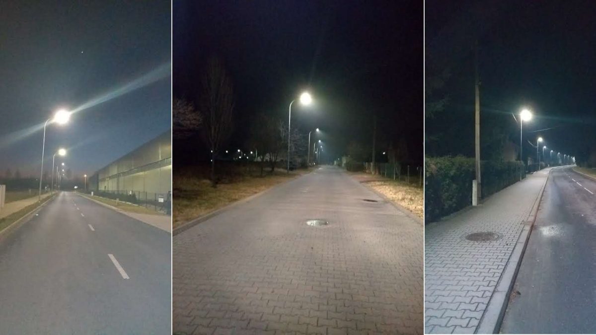 Nowe latarnie przy drogach w Bieruniu