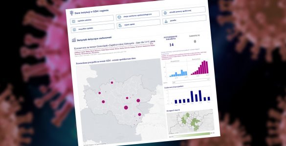 Mapki obrazujące metropolię i wykresy