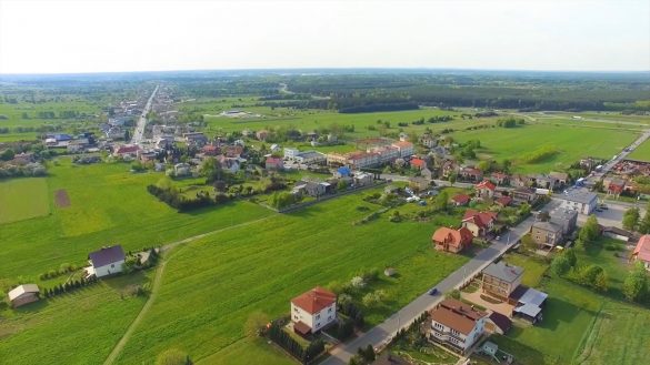 Mierzęcice z lotu ptaka