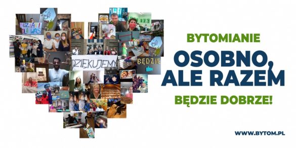 Kolaż zdjęć z mieszkańcami Bytomia