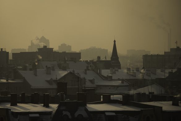 zanieczyszczone miasto