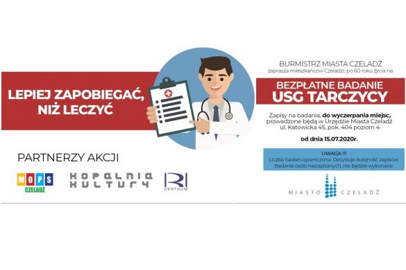 plakat o bezpłatnych badaniach