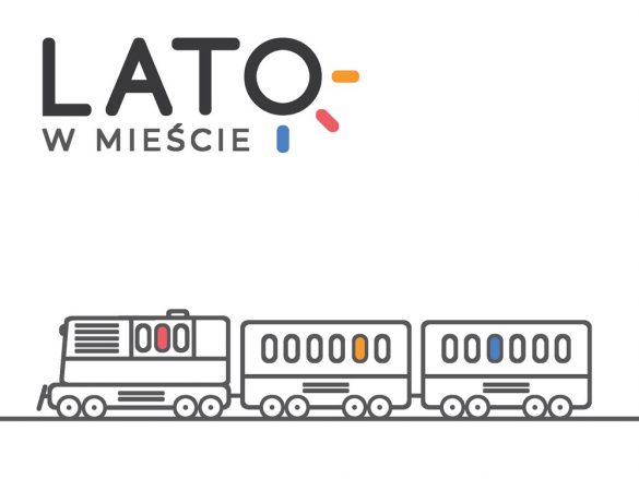 grafika z napisem "Lato w mieście"
