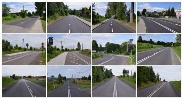 Droga powiatowa w Siewierzu po modernizacji