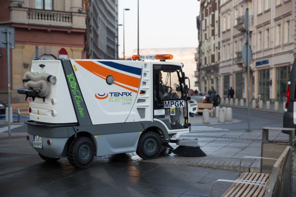 Służby utrzymania dróg w mieście