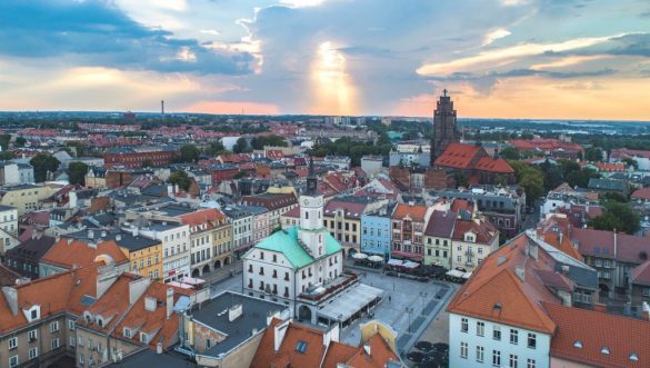 Widok na gliwicki rynek