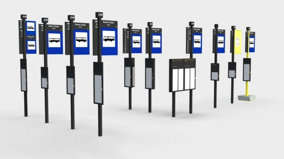 System informacji wizualnej dla transportu miejskiego ZTM