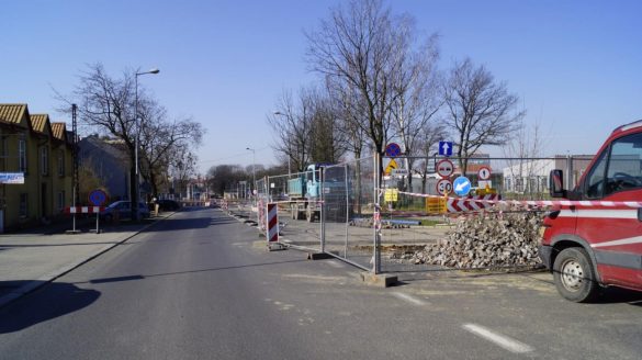 Prace budowlane na ul. Tarnogórskiej