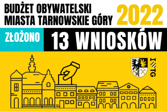 Baner informujący o fazie zgłaszania wniosków do budżetu obywatelskiego w Tarnowskich Górach