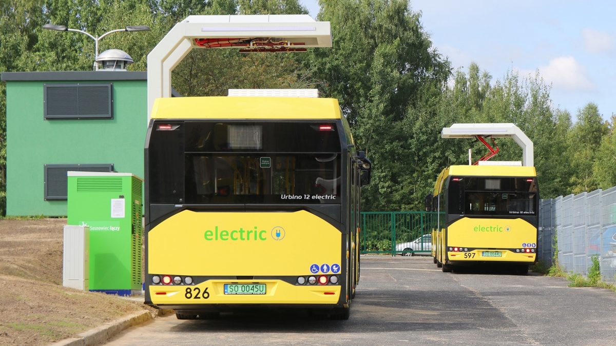 Ładowanie autobusów elektrycznych PKM Sosnowiec