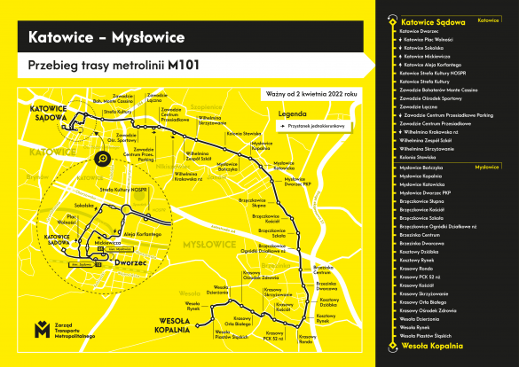 Mapa trasy m101