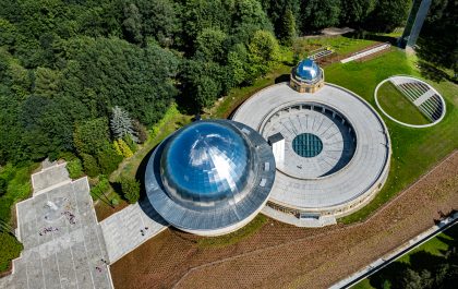 Planetarium Śląskie z lotu ptaka