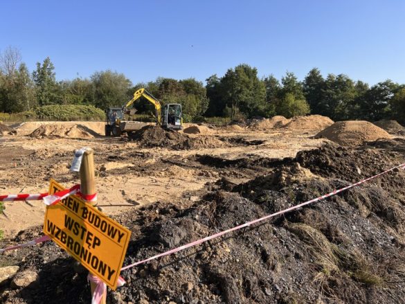 Budowa nowego pumptracku w Michałkowicach (Siemianowice Śląskie).