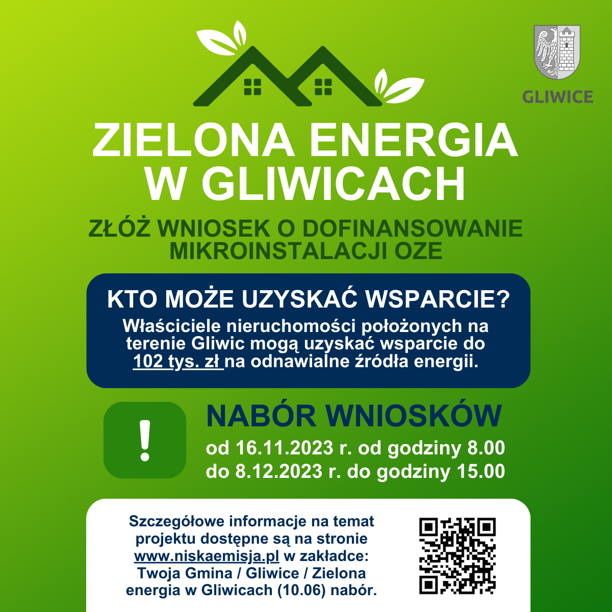 Zielona energia w Gliwicach plakat