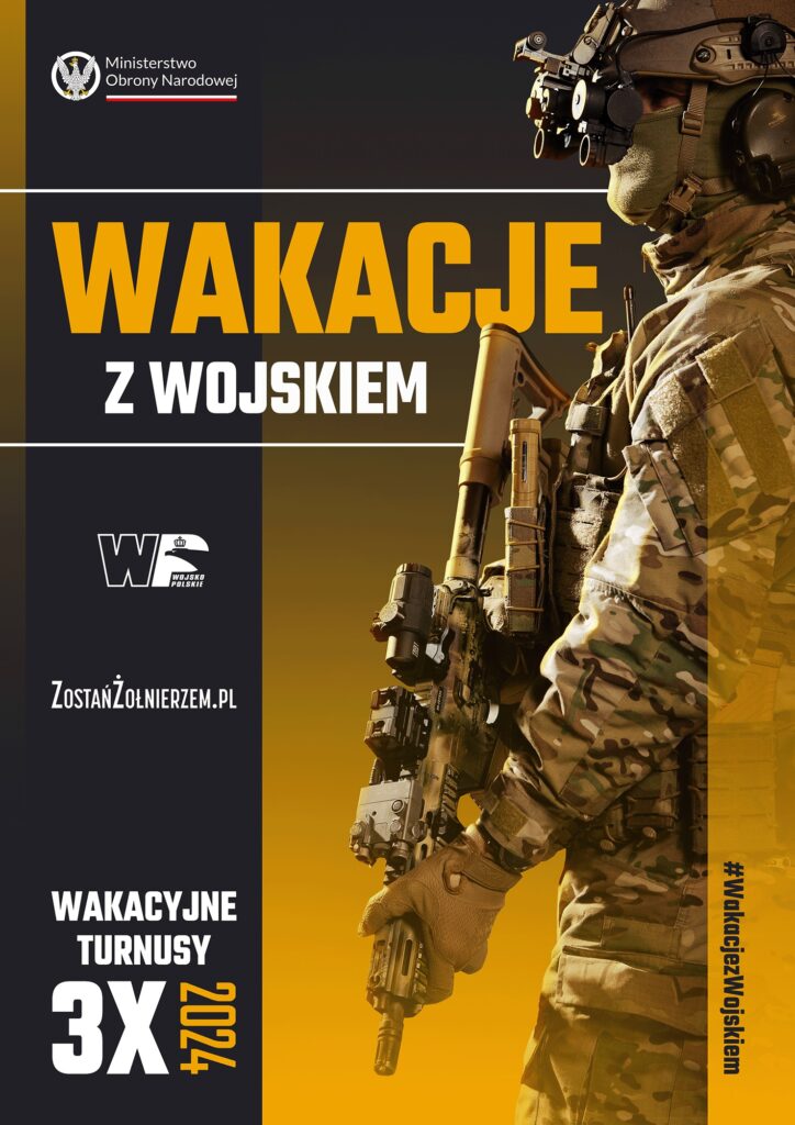Wakacje z wojskiem - plakat