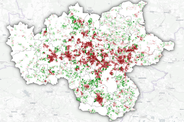 Mapa ludności GZM