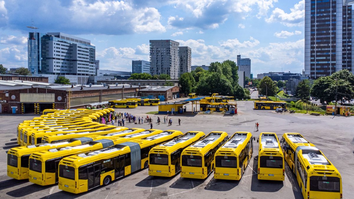 Baza PKM Katowice. Widok z lotu ptaka