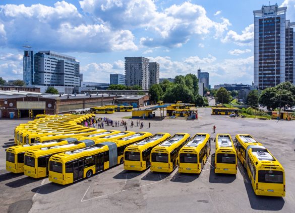 Baza PKM Katowice. Widok z lotu ptaka